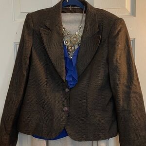 CENTROMODA LUCENTE ALPACA WOOL BLAZER